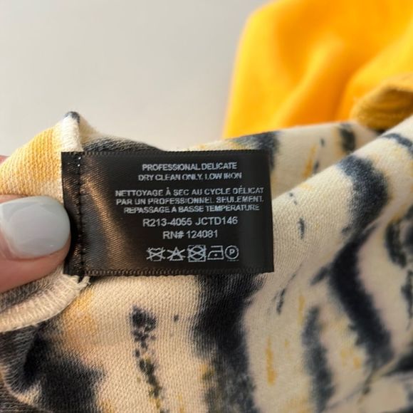 PROENZA SCHOULER Cutout Tie Dye Panel T Shirt - Picture 11 of 13